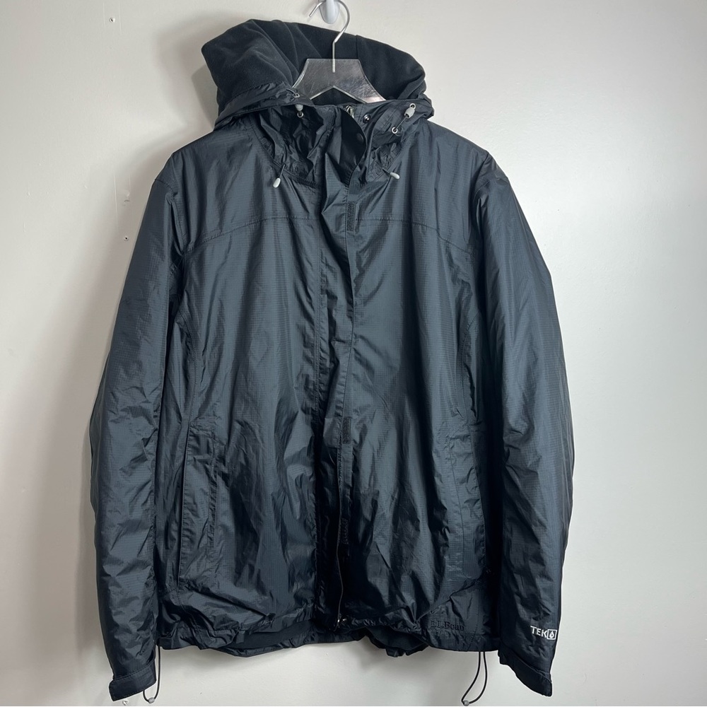 L.L. Bean Women's Trail Model Rain Jacket, Fleece-Lined size 2x